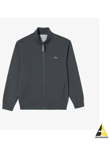 Men s CP high neck zip up charcoal gray - LACOSTE - BALAAN 1