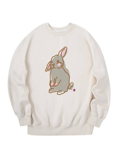 Rabbit Sweatshirt Cream - RADINEO - BALAAN 1