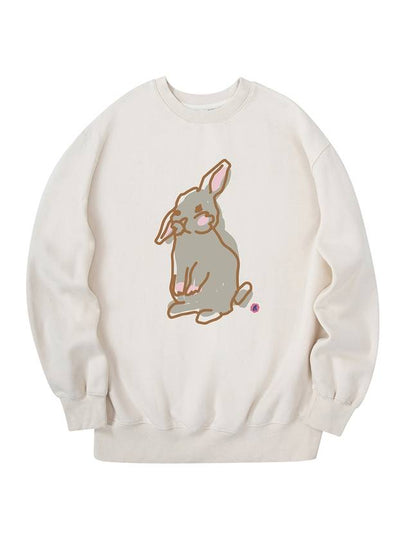 Rabbit Sweatshirt Cream - RADINEO - BALAAN 2