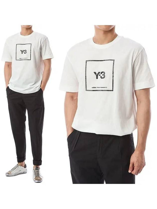 Y 3 U SQUARE Logo Patch Round T-Shirt GV6061 - YOHJI YAMAMOTO - BALAAN 1