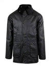 Bedale Wax Cotton Jacket Black - BARBOUR - BALAAN 2