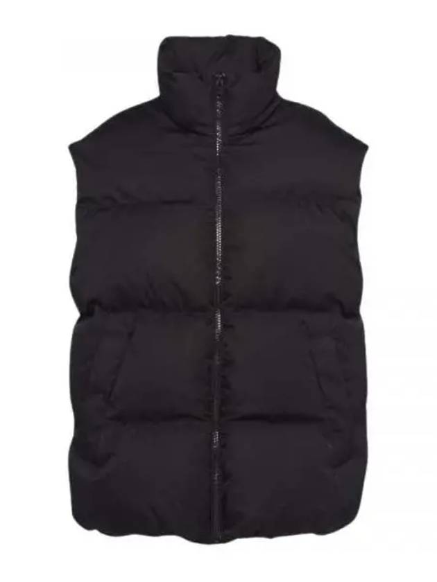 Oversized Re-Nylon Down Vest Black - PRADA - BALAAN 2