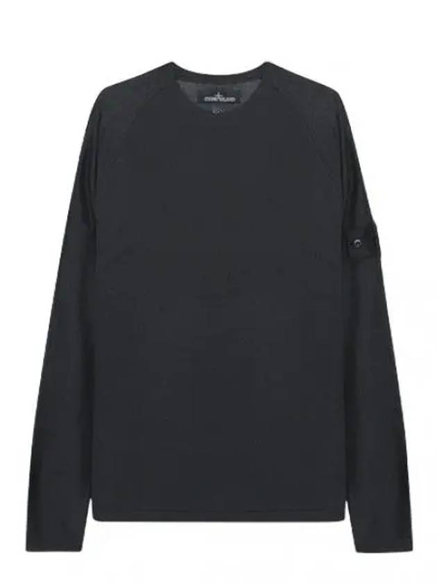 Black Badge Cashmere Silk Blended Ragran Lightweight Knit Men - STONE ISLAND - BALAAN 1