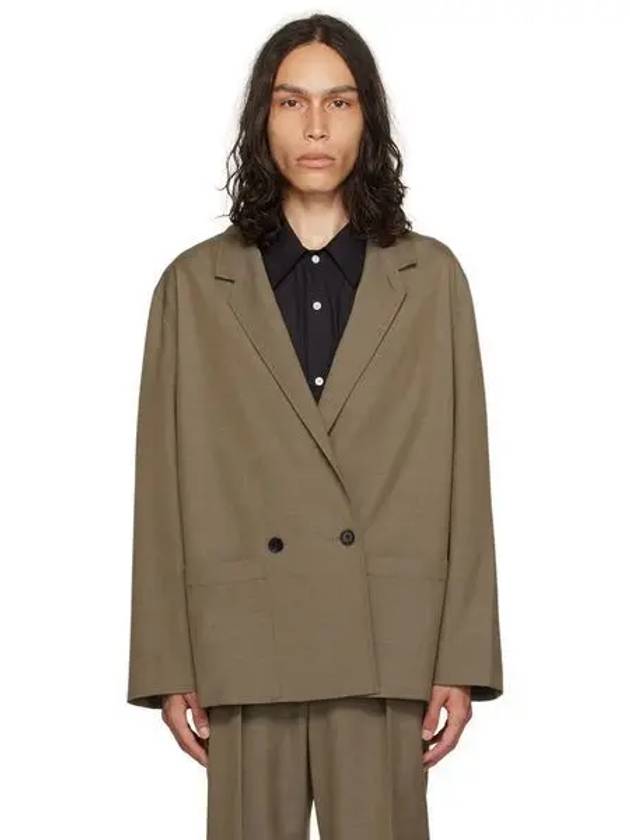 Workwear Double Breasted Jacket Neutrals - LEMAIRE - BALAAN 2