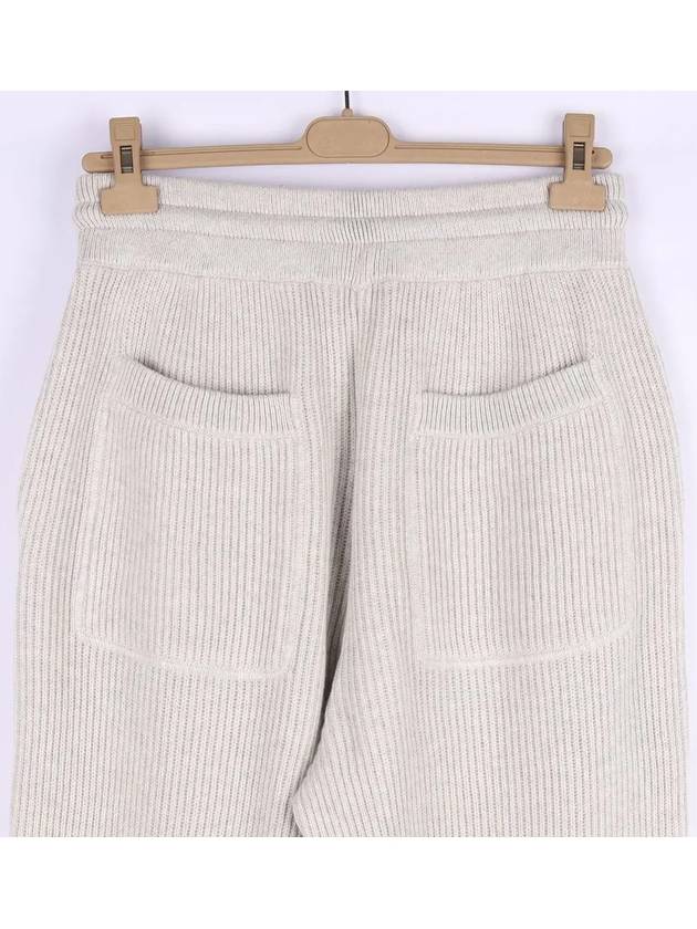 Knit Jogger Track Pants Grey - BRUNELLO CUCINELLI - BALAAN 4