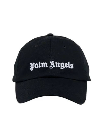 Men's Embroidery Logo Ball Cap Black - PALM ANGELS - BALAAN 2