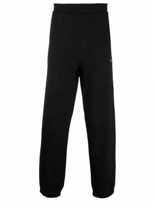 LOGO COTTON TRACK PANTS BLACK - MSGM - BALAAN 2