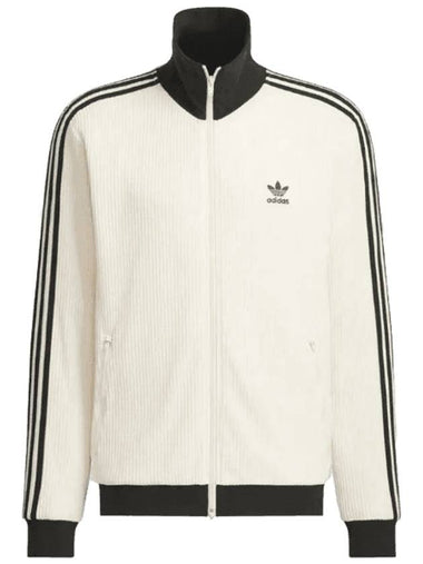 Adicolor Classic Waffle Jersey Beckenbauer Track Jacket Black White - ADIDAS - BALAAN 1