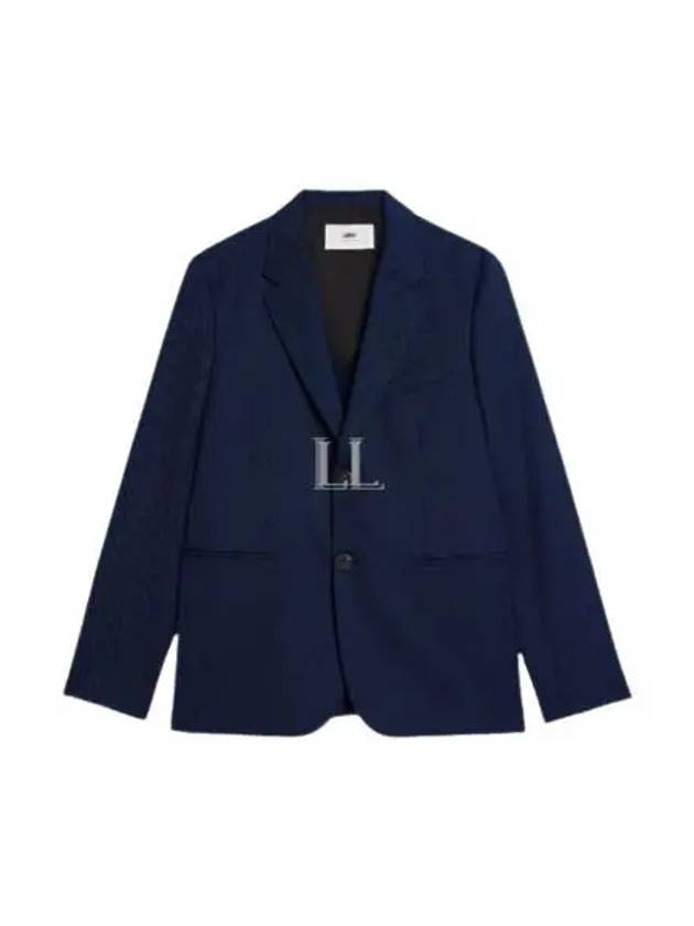 Two Button Blazer Jacket Navy - AMI - BALAAN 2