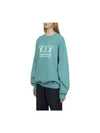 Logo Crew Neck Sweatshirt Green - SPORTY & RICH - BALAAN 7