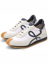 Flow Runner Nylon Suede Low-Top Sneakers Blue Anthracite White - LOEWE - BALAAN 6