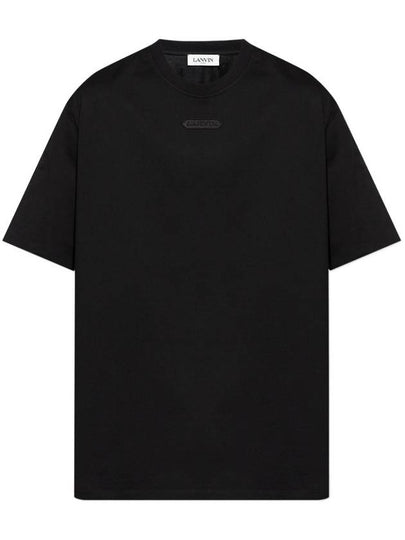 Girocolo relaxed fit short sleeve t shirt black - LANVIN - BALAAN 2