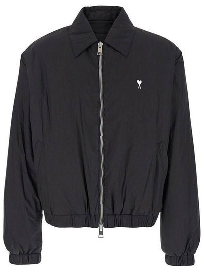 De Coeur Zip-Up Jacket Black - AMI - BALAAN 2