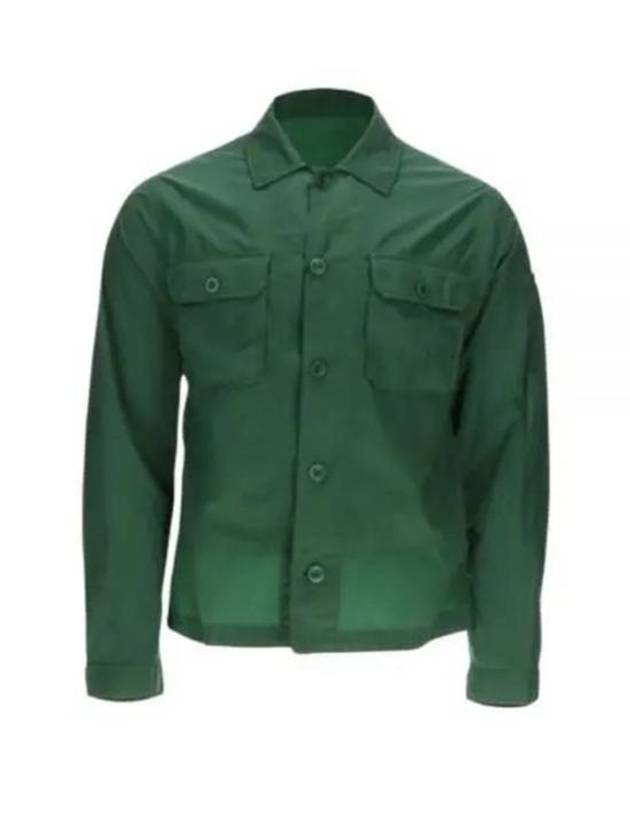 Chrome R Pocket Over Long Sleeve Shirt Green - CP COMPANY - BALAAN 2