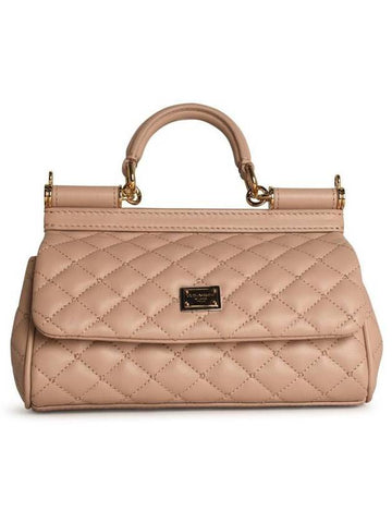 Dolce & Gabbana Small 'Sicily' Pink Leather Bag - DOLCE&GABBANA - BALAAN 1