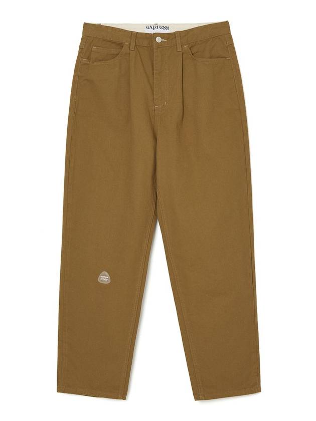 One tuck twill cotton pantsbrown - EXPRESSHOLIDAY - BALAAN 2