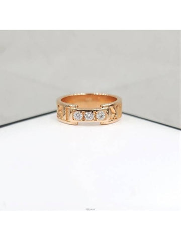 Lux You Diamond 3P Atlas Ring 18K Rose Gold No 4 5 - TIFFANY & CO. - BALAAN 1