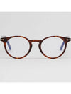 Blue light blocking glasses frame TF5557B 052 round horn rim eye protection - TOM FORD - BALAAN 3