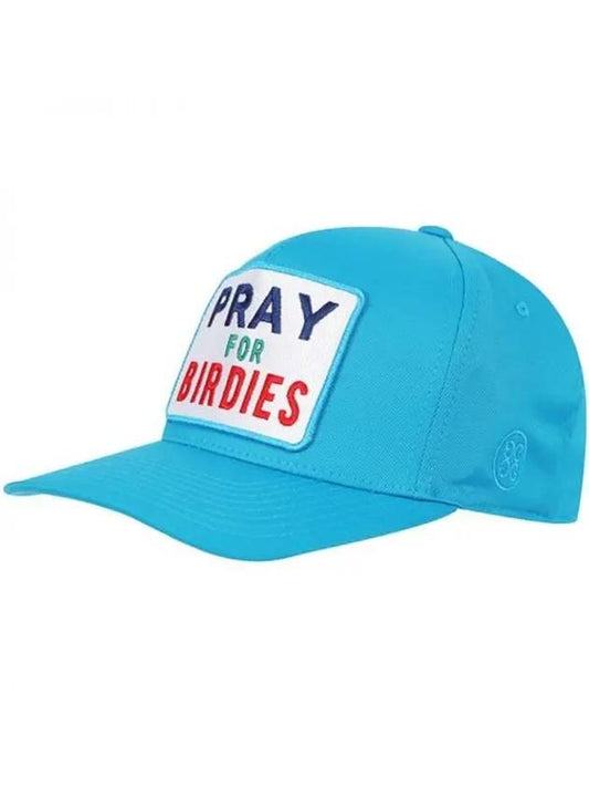 Play For Buddies Patch Stretch Twill Ball Cap Blue - G/FORE - BALAAN 2