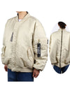 Reversible Nylon Bomber Jacket Cream - VETEMENTS - BALAAN 2