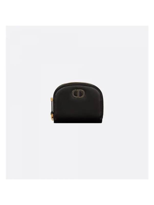 30 Montaigne Avenue Small Coin Purse Black - DIOR - BALAAN 1