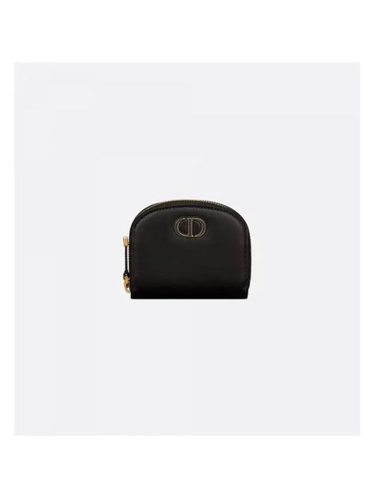 30 Montaigne Avenue Small Coin Purse Black - DIOR - BALAAN 1