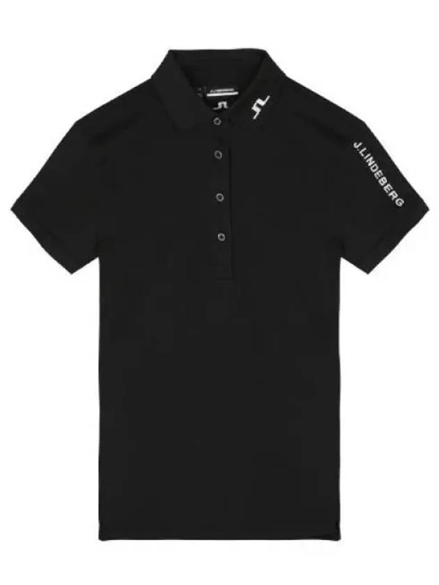 Women's Tour Tech Golf Polo Black - J.LINDEBERG - BALAAN 2