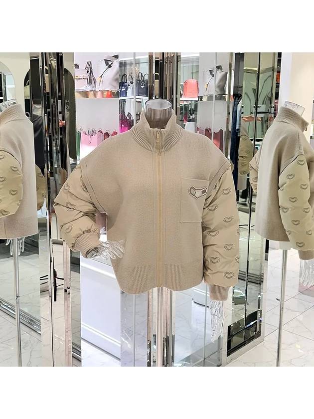 Ipet Kaleidoscope Zipper Jacket 38 Beige Glaze 4HA1081 - HERMES - BALAAN 1