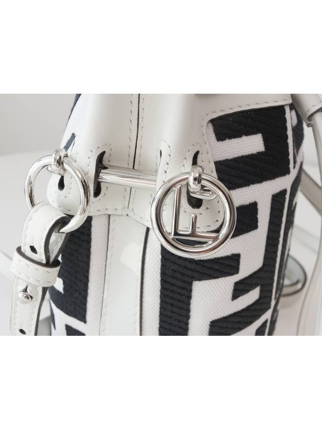 Montresor FF Mini Multi Bucket Bag White Black - FENDI - BALAAN 4