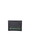 Micro 4G Leather Card Wallet Green Black - GIVENCHY - BALAAN 1