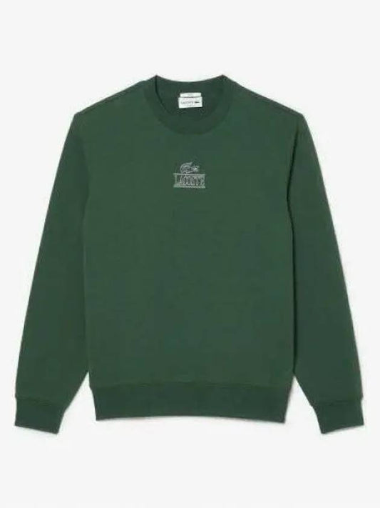 New logo point sweatshirt green - LACOSTE - BALAAN 1