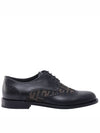 Leather Lace Up Derby Black - FENDI - BALAAN 4