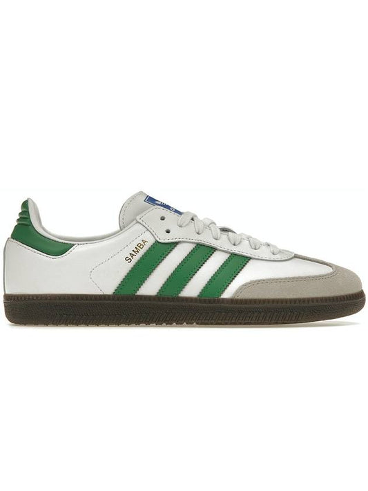 Samba OG Low Top Sneakers White Green - ADIDAS - BALAAN 1