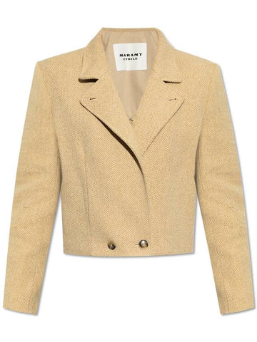 Marant Etoile Jacket 'Cassidy', Women's, Beige - ISABEL MARANT - BALAAN 1