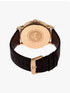 Luigi 43mm Leather Watch Brown - EMPORIO ARMANI - BALAAN 4