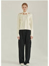 Harmonious Tie Set Slit Knit Top Ivory - MICANE - BALAAN 8