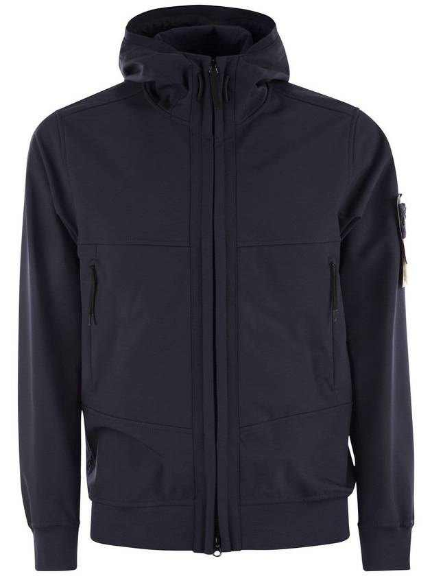 Technology Recycled Polyester Hooded Jacket Navy - STONE ISLAND - BALAAN 2