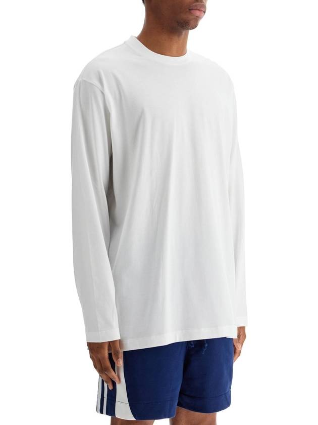 white cotton t-shirt with graphic print - Y-3 - BALAAN 2