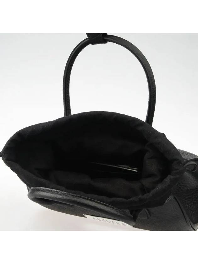 5AC Mini Drawstring Tote Bag Black - MAISON MARGIELA - BALAAN 3