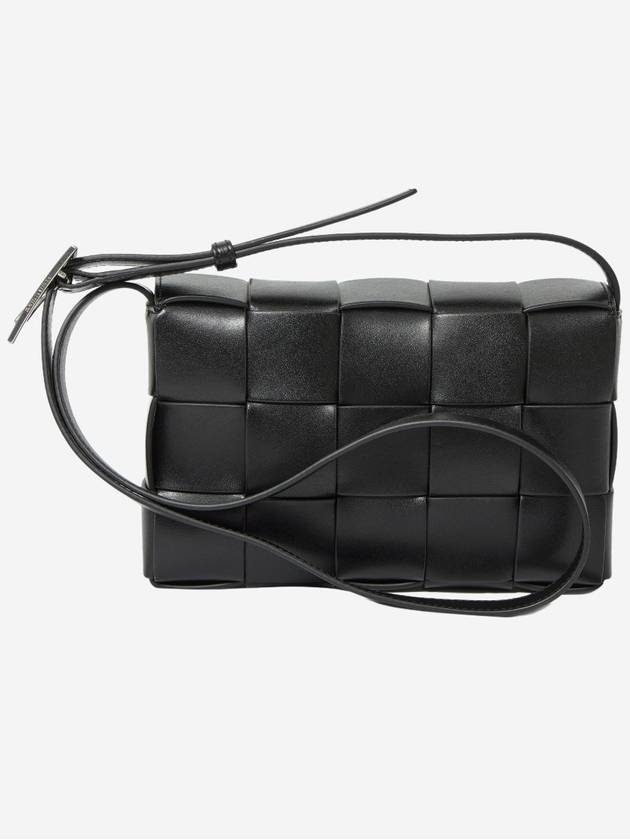 Intrecciato Medium Cassette Cross Bag Black - BOTTEGA VENETA - BALAAN 3