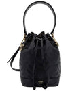 Mon Tresor FF Motif Leather Mini Bag Black - FENDI - BALAAN 3