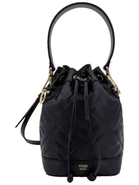 Mon Tresor FF Motif Leather Mini Bag Black - FENDI - BALAAN 2
