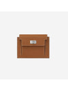 Kelly Pocket Compact Cald Wallet Brown - HERMES - BALAAN 1