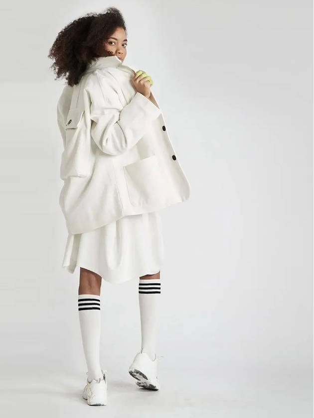 Back Flap Pocket Jacket Ivory - ATHPLATFORM - BALAAN 3