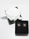 Women's CC Logo Pearl Pearl Earrings Gold - CHANEL - BALAAN 2