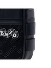 Logo Badge Leather Cross Bag Black - KENZO - BALAAN 10