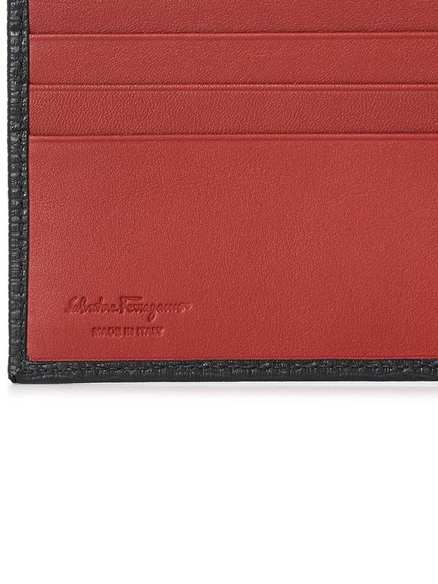 Gancini Half Wallet Black - SALVATORE FERRAGAMO - BALAAN 9