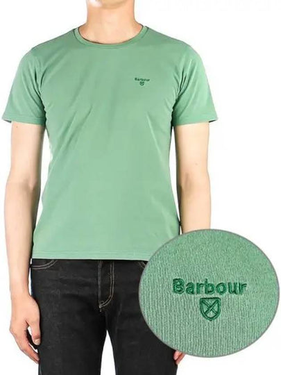 Garment Dyed Short Sleeve T-Shirt Green - BARBOUR - BALAAN 2