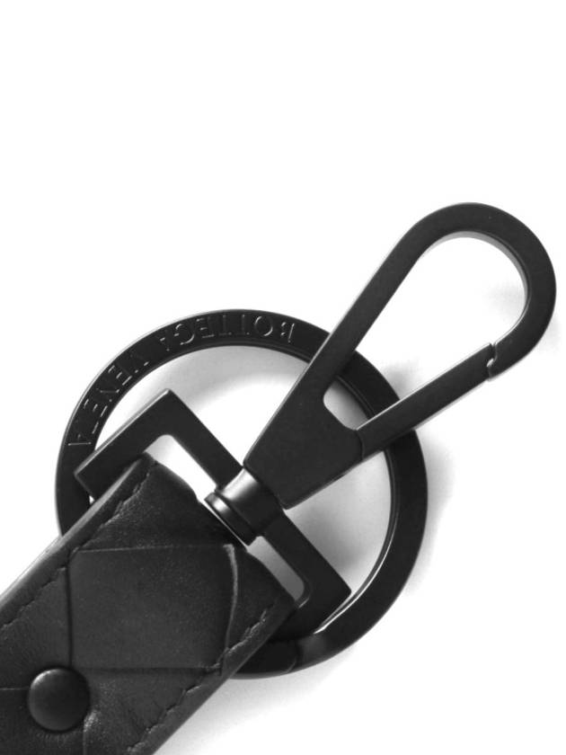 Intrecciato Key Holder Black - BOTTEGA VENETA - BALAAN 4