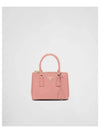 Galleria Saffiano Leather Mini Tote Bag Petal Pink - PRADA - BALAAN 2